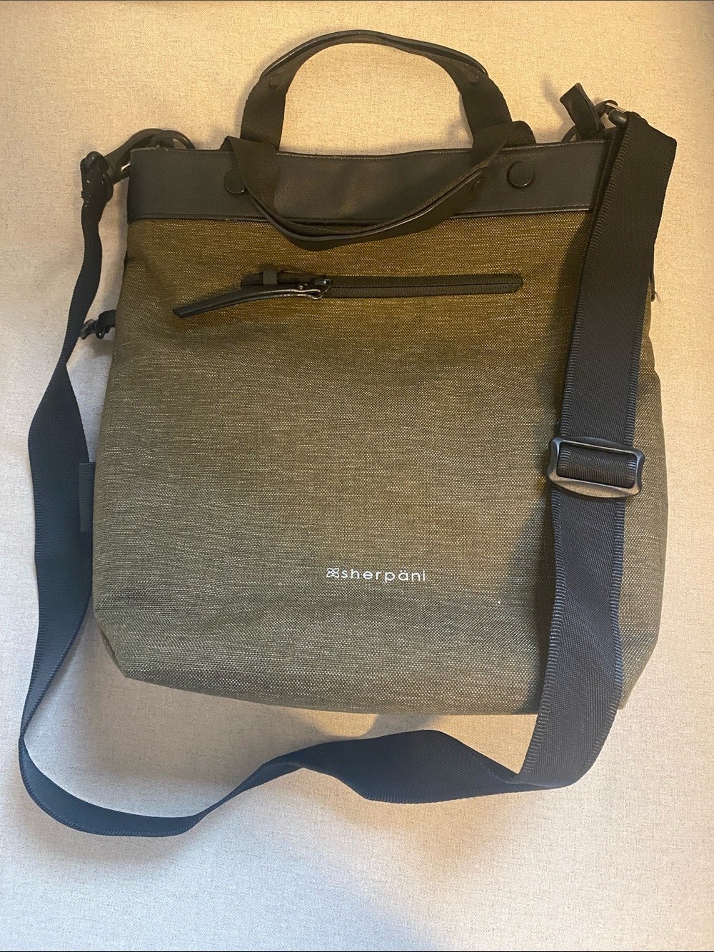 Sherpani cross body travel bag- olive colour